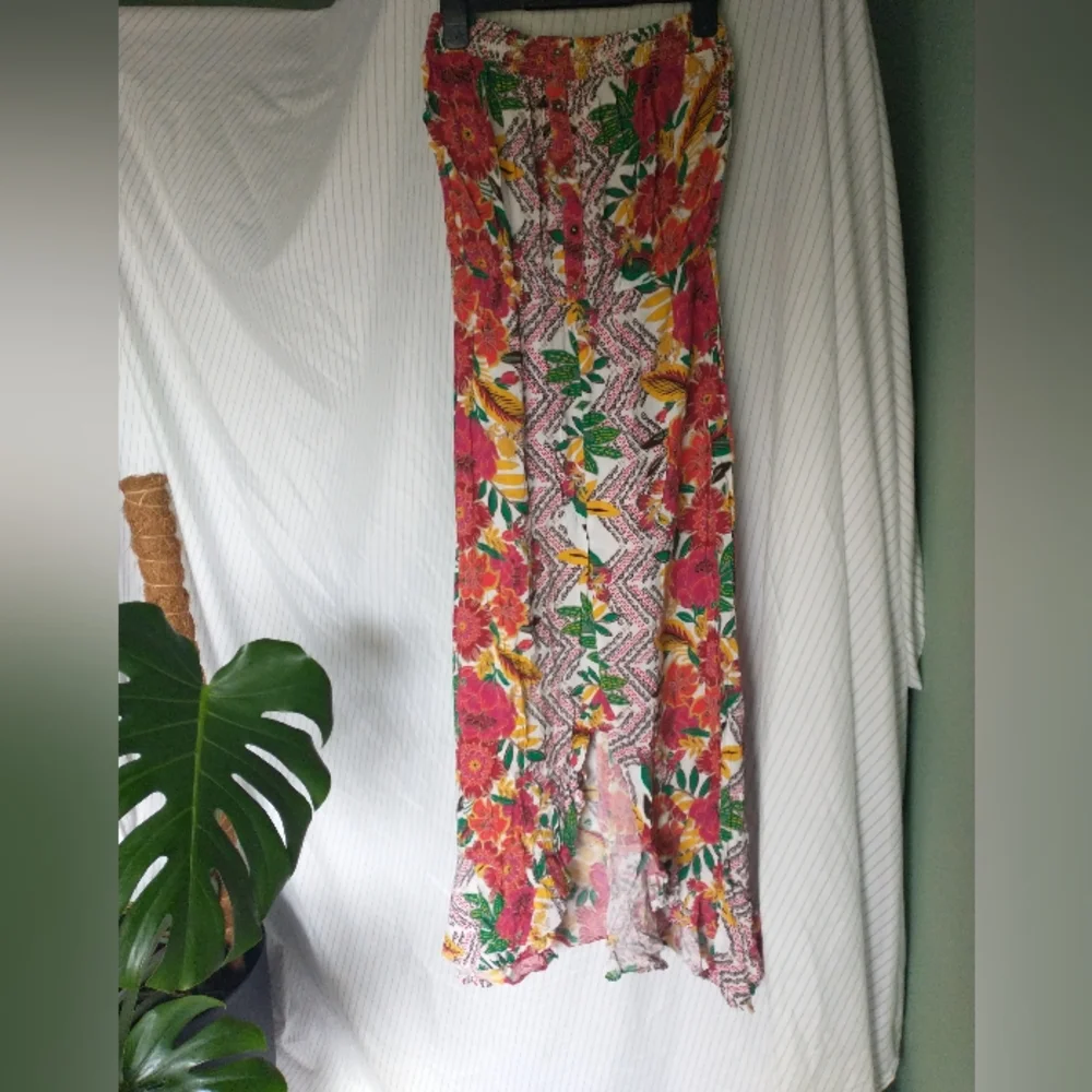 Women's Xhiliration tropical printed sleeveless dress - Picture 6 of 8